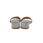 Sandalo Mules Twentyfourhaitch in Raso Argento e Strass Multicolor Tacco 4 cm art. Junco Multicolor - immagine 5