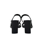 Sandalo Del Carlo in Vernice Nera Tacco 8 cm art. Metis Baby Nero 12128 - immagine 5