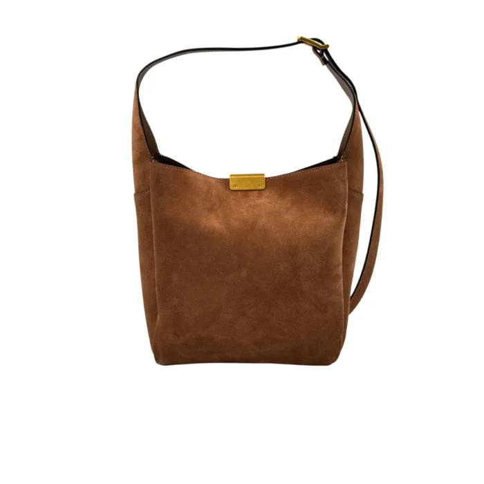 Borsa a Spalla Media Gianni Chiarini In Camoscio Cuoio art. Jo Caramel, foto 3 di 3