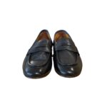Mocassino Penny Uomo Rennella In Pelle Blu con Fondo Cuoio Antiscivolo Art. 1035 - immagine 3