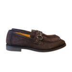 Mocassino con Morsetto Uomo Rennella In Camoscio Testa di Moro con Fondo Gomma Antiscivolo Art. 011