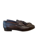 Mocassino con Nappine Uomo Rennella In Pelle Testa di Moro con Fondo Gomma Antiscivolo Art. 603