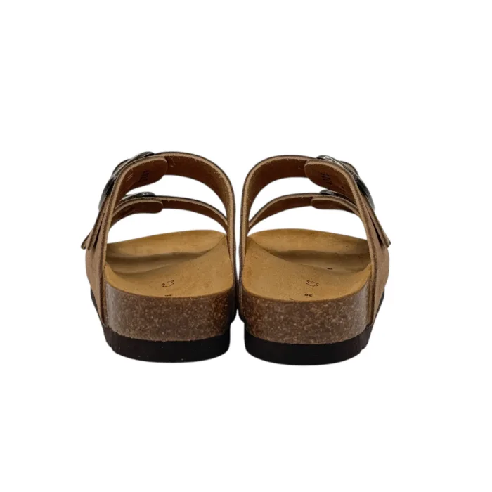 Sandalo Mules Scholl in Camoscio Taupe 3,5 cm art. Noelle F00734 1062, foto 3 di 3