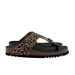 Sandalo Infradito Scholl in Cavallino Leopardato 3,5 cm art. Anais F00629 1850