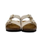 Sandalo Mules Scholl in Cotone Macramè Avorio 3,5 cm art. Noelle F00905 1171 - immagine 3