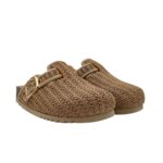 Sandalo Sabot Scholl in Canapa Intrecciata Beige 3,5 cm art. Fae F00711 1002 - immagine 2