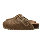 Sandalo Sabot Scholl in Canapa Intrecciata Beige 3,5 cm art. Fae F00711 1002 - immagine 4