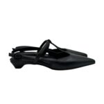 Ballerina slingback Pomme D'or in Pelle Nera con Cinturino Regolabile Tacco 3 cm Art. 2301 Glove Nero