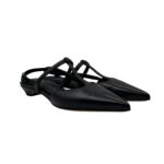 Ballerina slingback Pomme D'or in Pelle Nera con Cinturino Regolabile Tacco 3 cm Art. 2301 Glove Nero - immagine 2