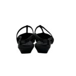 Ballerina slingback Pomme D'or in Pelle Nera con Cinturino Regolabile Tacco 3 cm Art. 2301 Glove Nero - immagine 4
