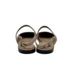 Ballerina slingback Pomme D'or in Pelle Tortora Chiaro con Cinturino Regolabile e Fascia Intrecciata Art. 1204 Glove Sand - immagine 4