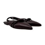 Ballerina slingback Pomme D'or in Pelle Bordeaux con Cinturino Regolabile e Fascia Intrecciata Art. 1267 Glove Bordeaux - immagine 2