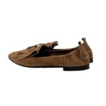 Ballerina Pomme D'or in Camoscio Tortora con Frange Art. 1215 Camoscio Toffee - immagine 3