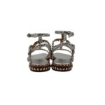 Sandalo Alla Schiava Ash in Pelle Argento con Borchie h 2 cm art. Ash Precious Silver Silver Studs - immagine 4