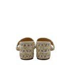 Sabot Mules Pasquini In Rafia Bianco Avorio e Strass , Tacco 6 cm art. 3042 T60 Avorio - immagine 4