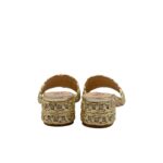 Sabot Mules Pasquini In Rafia Platino e Strass, Tacco 4 cm art. 3042 T40 Platino - immagine 4