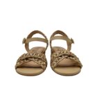 Sandalo con Cinturino alla Caviglia Pasquini In Rafia Beige e Strass, Tacco 4 cm art. 3044 T40 Deserto - immagine 3
