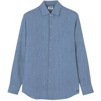 Camicia In Denim Uomo Mc2 Saint Barth Denim Chiaro art. Raphael Chambray Denim Light