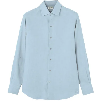 Camicia in Lino  Mc2 Saint Barth Celeste art. Raphael Linen Vintage 31