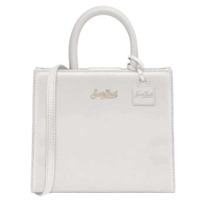 Borsa A Mano Media con Tracolla Mc2 Saint Barth In Pelle Avorio art. Shop Bag Midi Leather 10, foto 1 di 1