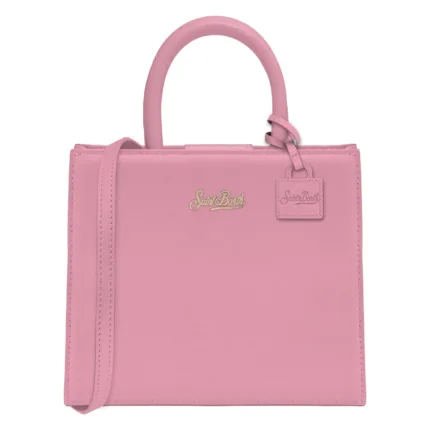 Borsa A Mano Media con Tracolla Mc2 Saint Barth In Pelle Rosa art. Shop Bag Midi Leather 21