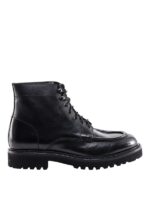 Polacchetto Stivaletto Doucal's Uomo in Pelle Nera DU2711PHILUF188NN00 Triumph Nero Combat Boot