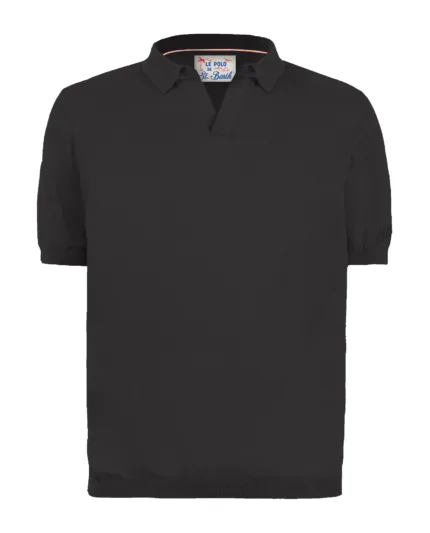Polo Skipper in Cotone Mc2 Saint Barth Nera art. Sloan Cotton 00 Black