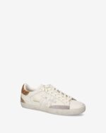Sneakers Premiata Donna in Pelle Avorio e Dettagli Glitter art. Stevend 8059 - immagine 2