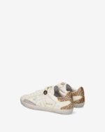 Sneakers Premiata Donna in Pelle Avorio e Dettagli Glitter art. Stevend 8059 - immagine 5