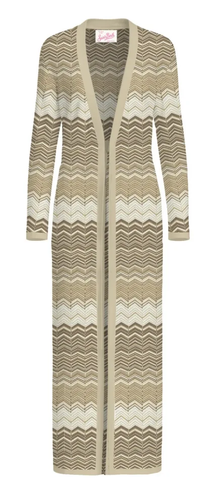 Cardigan CopriCostume Mc2 Saint Barth Oro art. Tonia Sea Wave Lurex 11L