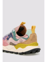 Sneakers Flower Mountain Donna in Camoscio Rosa e Nylon Rosa art. Yamano 3 Woman 2B22 Grey Cipria - immagine 2
