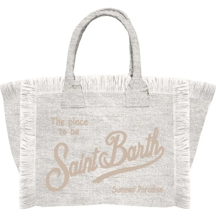 Borsa a mano Grande Mc2 Saint Barth Bianca art. Vanity Linen 1011, foto 1 di 1