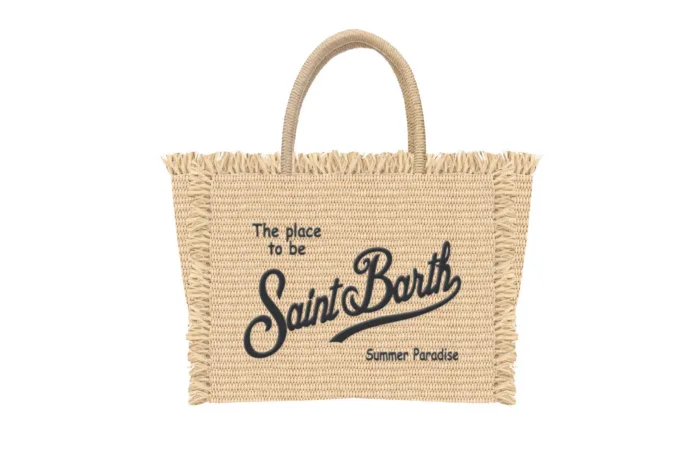 Borsa Piccolissima Mc2 Saint Barth Beige art. Vanity Micro Straw 1100 Emb, foto 1 di 1