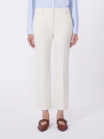 Pantaloni MaxMara Weekend in tela mista viscosa avorio art. WKDUVA - immagine 2