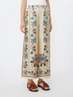 Pantaloni MaxMara Weekend in twill di seta stampata art. WKDSNACK - immagine 2