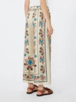 Pantaloni MaxMara Weekend in twill di seta stampata art. WKDSNACK - immagine 3