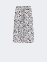 Pantaloni MaxMara Weekend  in crepe de chine di seta stampata nero art. WKDNIRVANA