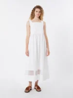 Abito MaxMara Weekend  smanicato in popeline di cotone bianco art. WKDGOLA - immagine 2
