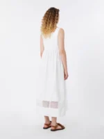 Abito MaxMara Weekend  smanicato in popeline di cotone bianco art. WKDGOLA - immagine 3