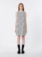 Abito MaxMara Weekend  A-line in stuoia di cotone stampato art. WKDGIALLO - immagine 2