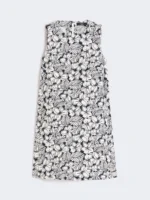 Abito MaxMara Weekend  A-line in stuoia di cotone stampato art. WKDGIALLO
