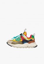 Sneakers Flower Mountain For Naturino Kids in Pelle Multicolor art. Yamano 3 Junior 2N10 Brown Yellow