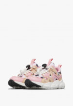 Sneakers Flower Mountain For Naturino Kids in Pelle Rosa e Mesh Animalier art. Yamano 3 Junior 2M28 Cipria - immagine 3