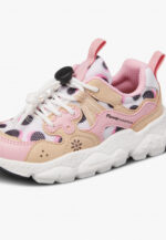 Sneakers Flower Mountain For Naturino Kids in Pelle Rosa e Mesh Animalier art. Yamano 3 Junior 2M28 Cipria - immagine 5