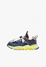 Sneakers Flower Mountain For Naturino Kids in Pelle e Mesh Blu art. Yamano 3 Junior 1C41 Azure