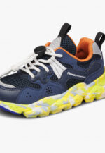 Sneakers Flower Mountain For Naturino Kids in Pelle e Mesh Blu art. Yamano 3 Junior 1C41 Azure - immagine 5