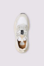 Sneakers Flower Mountain Donna in Camoscio Avorio e Nylon Bianco art. Yamano 3 Unisex 1N38 0FF WHITE - immagine 3