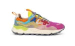 Sneakers Flower Mountain Donna in Camoscio Rosa e Nylon Fuchsia art. Yamano 3 Woman 1L43 Fuchsia Pink