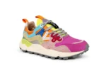 Sneakers Flower Mountain Donna in Camoscio Rosa e Nylon Fuchsia art. Yamano 3 Woman 1L43 Fuchsia Pink - immagine 2