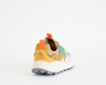 Sneakers Flower Mountain Uomo in Camoscio Beige e Nylon Verde art. Yamano 3 Unisex 3B46 GREY-TAUPE - immagine 3